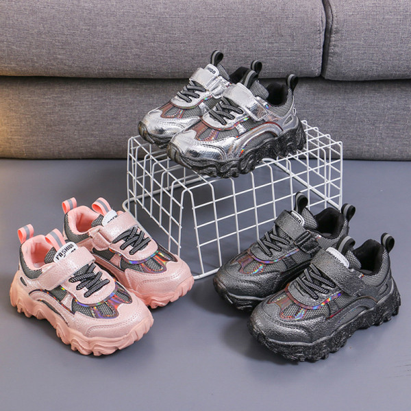 Adidași sport și de zi cu zi pentru copii cu efect strălucitor și autocolante