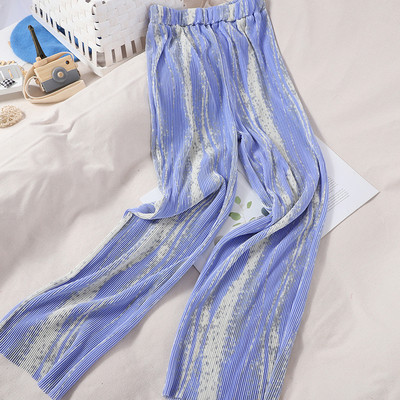 Rakott női nadrág gumírozással