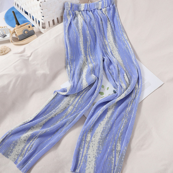 Rakott női nadrág gumírozással