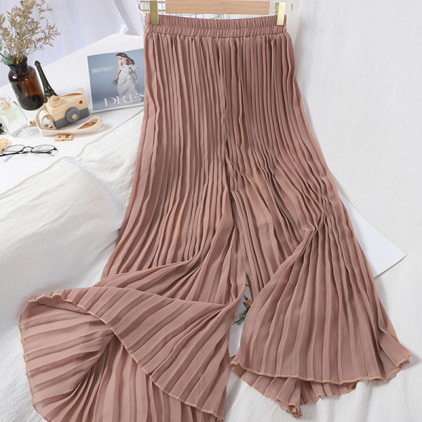 Redős női nadrág magas derékkal