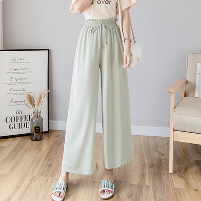 Modern női széles nadrág elasztikus derékkal