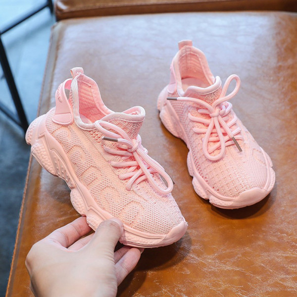 Alkalmi gyerek tornacipő fűzővel és vastag talppal