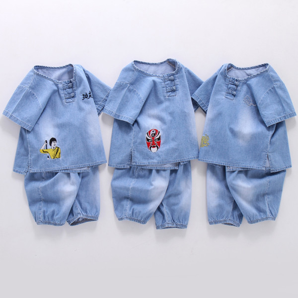 Új modell gyerek szett fiúknak farmerből kék színben