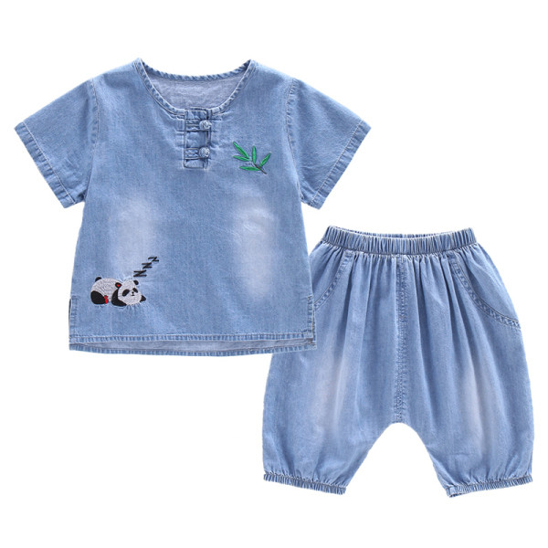 Új modell gyerek szett fiúknak farmerből kék színben