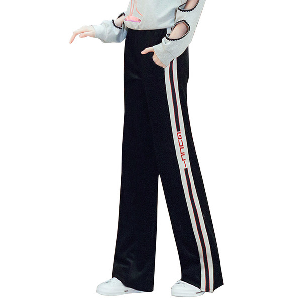 Női nadrág szegéllyel, magas derékkal