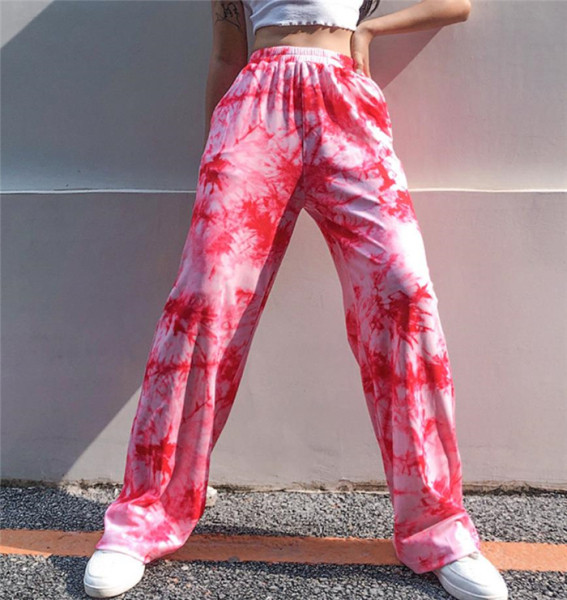 Modern női hosszú nadrág elasztikus derékkal