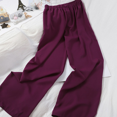 Naiste vabaaja püksid elastse - laia mudeliga