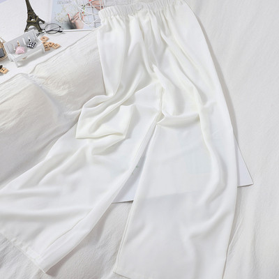 Naiste vabaaja püksid elastse - laia mudeliga