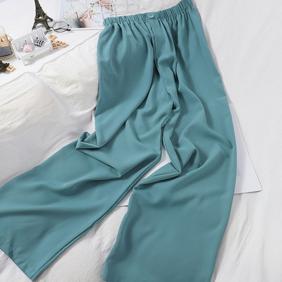 Naiste vabaaja püksid elastse - laia mudeliga