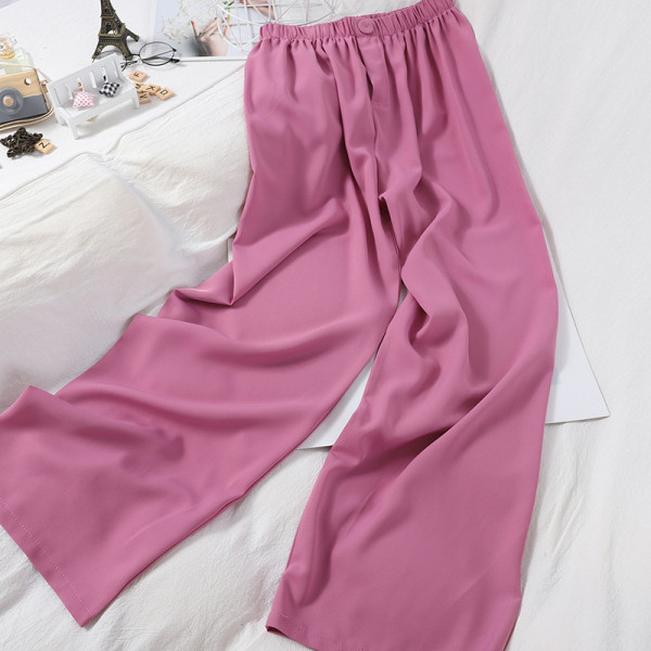 Naiste vabaaja püksid elastse - laia mudeliga