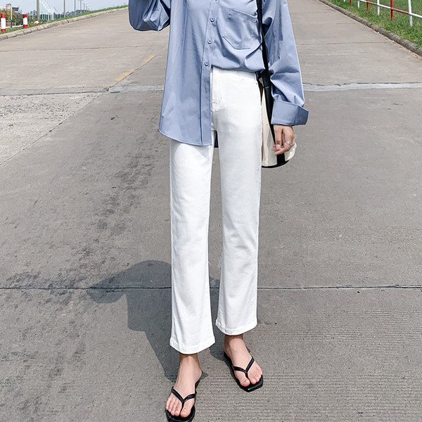 Női alkalmi hosszú nadrág - egyenes modell