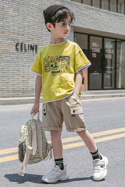 Napi gyerek szett fiú blúzhoz + 3/4 nadrág