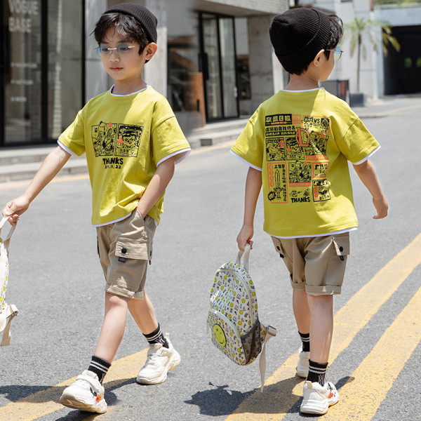 Napi gyerek szett fiú blúzhoz + 3/4 nadrág