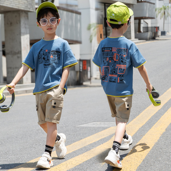 Napi gyerek szett fiú blúzhoz + 3/4 nadrág