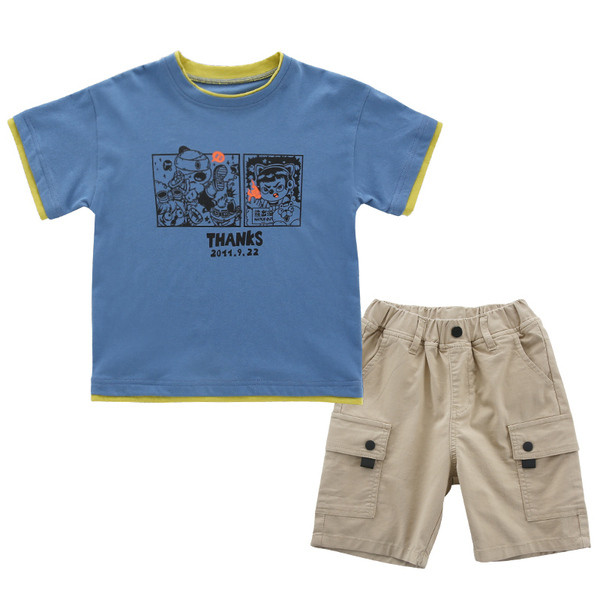 Napi gyerek szett fiú blúzhoz + 3/4 nadrág