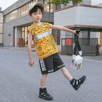 Sportos gyerek szett fiúknak kétrészes felső + nadrág