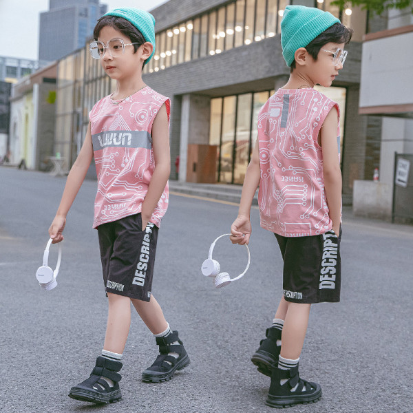 Sportos gyerek szett fiúknak kétrészes felső + nadrág