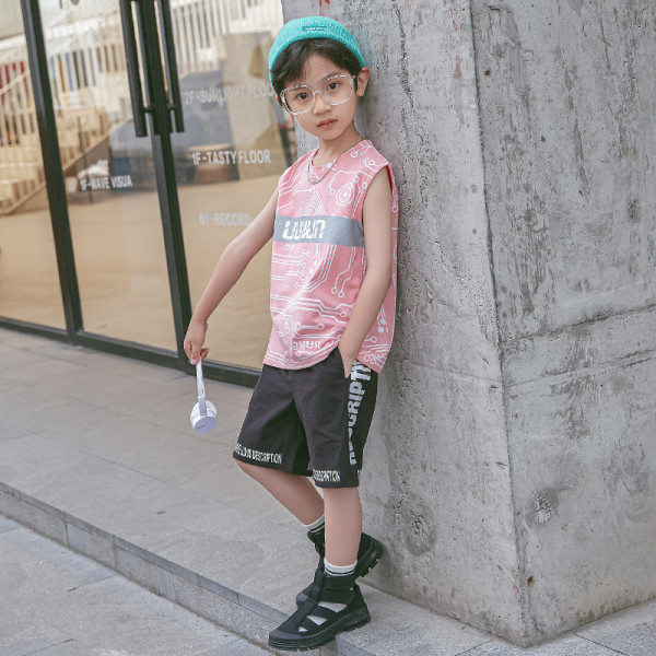 Sportos gyerek szett fiúknak kétrészes felső + nadrág