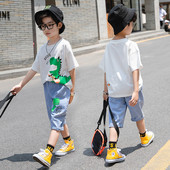 Gyerekkészlet fiúknak kétrészes farmer + blúzból