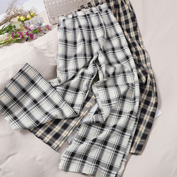 Alkalmi női széles nadrág magas derékkal - két modell