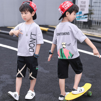 Új modell gyerek szett fiú blúzhoz + 3/4 nadrág