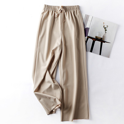 Női hosszú nadrág gumírozott derékkal és szalaggal