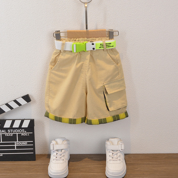 Lastekomplekt poistele kaheosaline lühikeste varrukatega pluus + taskutega püksid