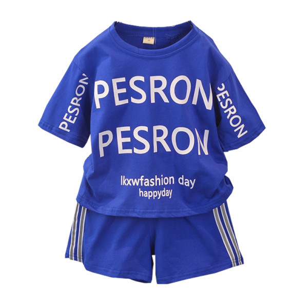 Sportos gyerek szett fiúknak kétrészes rövidnadrág + blúz