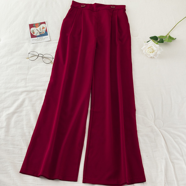 Széles női nadrág magas derékkal