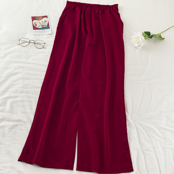 Széles női nadrág magas derékkal