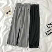 Modern női nadrág - széles modell, a bokánál gumival