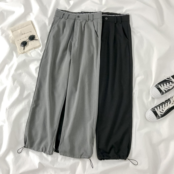 Modern női nadrág - széles modell, a bokánál gumival