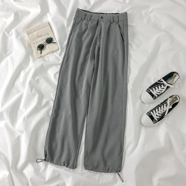 Modern női nadrág - széles modell, a bokánál gumival