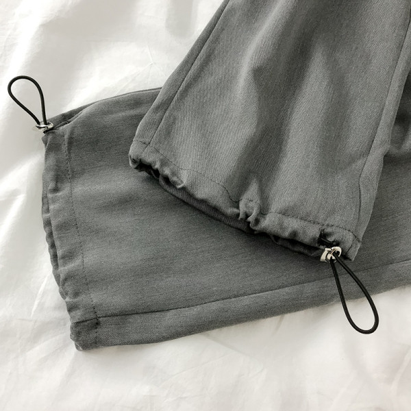 Modern női nadrág - széles modell, a bokánál gumival