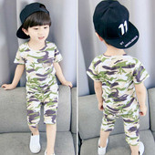 Kamuflaažimustriga lastekomplekt poistele