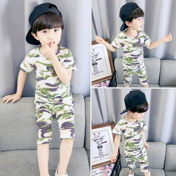 Kamuflaažimustriga lastekomplekt poistele