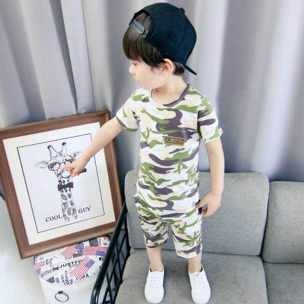 Kamuflaažimustriga lastekomplekt poistele