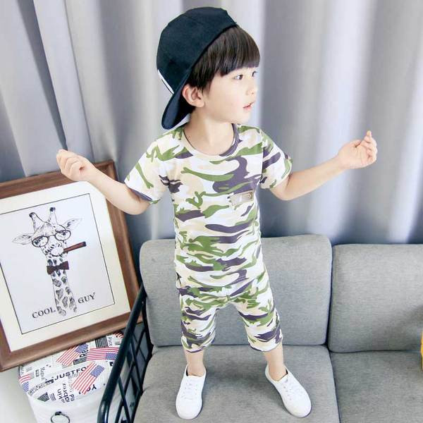 Kamuflaažimustriga lastekomplekt poistele