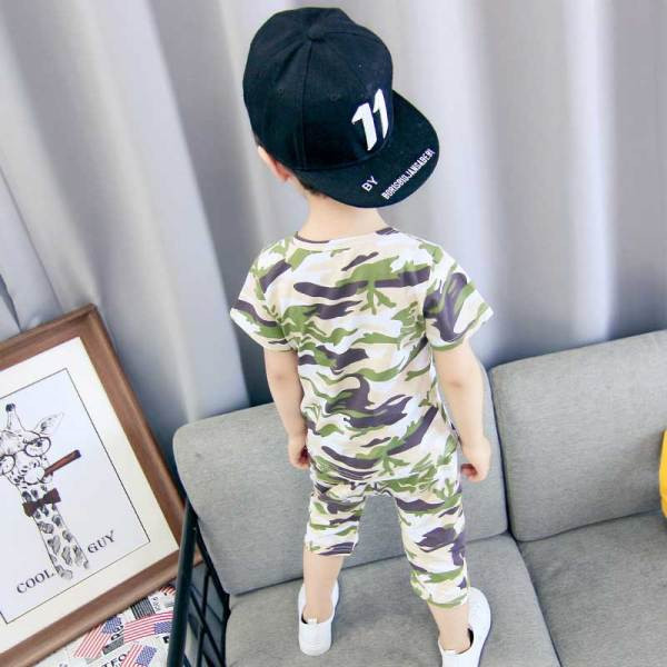 Kamuflaažimustriga lastekomplekt poistele