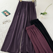 Lezser, széles női nadrág elasztikus derékkal