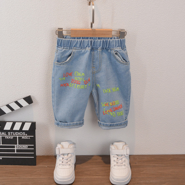 Napi gyerek szett fiúknak kétrészes farmer + blúz