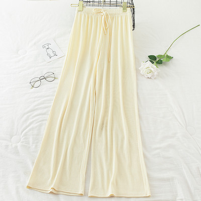 Naiste vabaaja pikad püksid elastse - laiad püksid