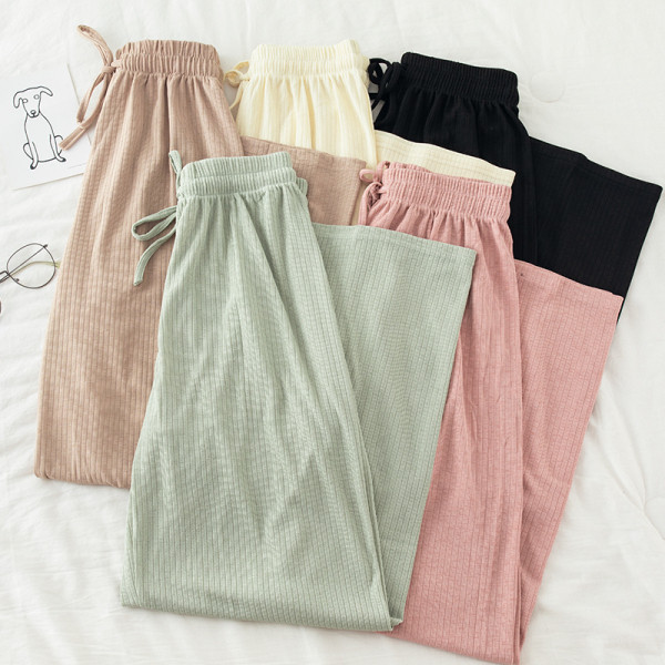 Naiste vabaaja pikad püksid elastse - laiad püksid