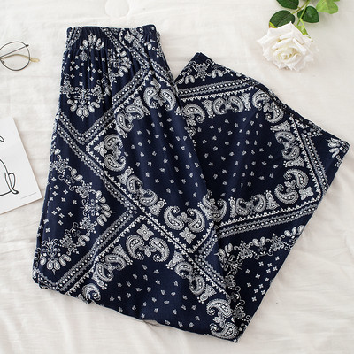 Alkalmi női nadrág magas derékkal - széles modell