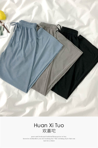 Női nadrág nyakkendővel - kivágott modell