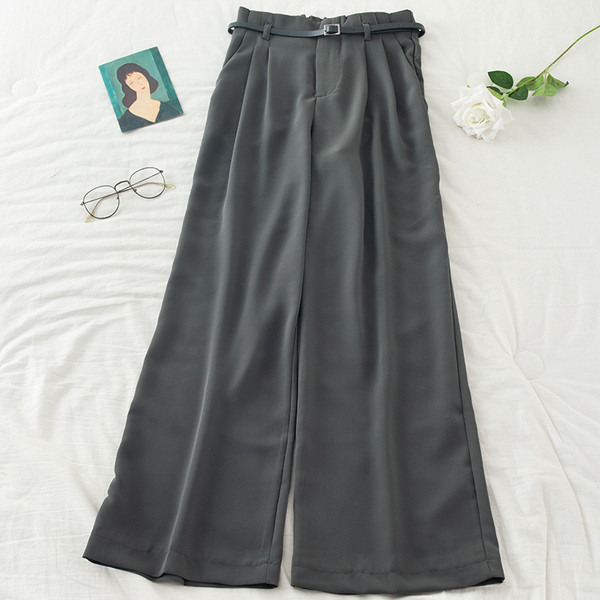 Modern női nadrág övvel - széles modell