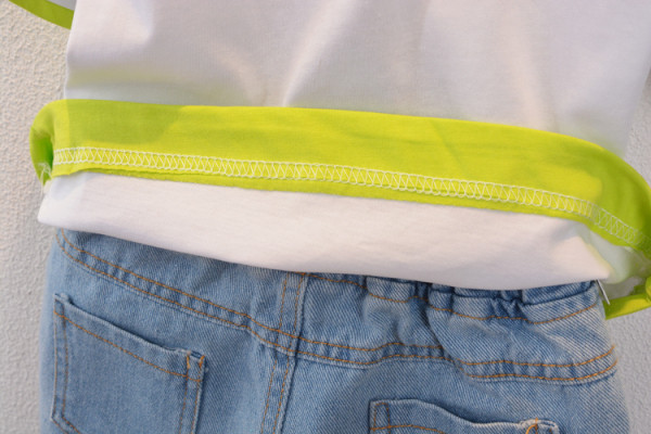 Új modell kétrészes gyerek szett fiú farmer + blúzhoz