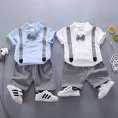 Gyerek nyári szett fiúknak - blúz és rövidnadrág