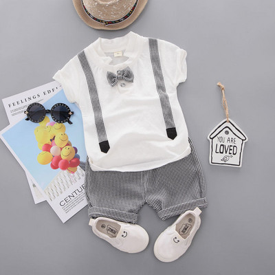 Gyerek nyári szett fiúknak - blúz és rövidnadrág