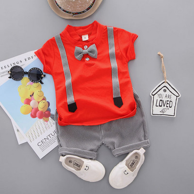 Gyerek nyári szett fiúknak - blúz és rövidnadrág